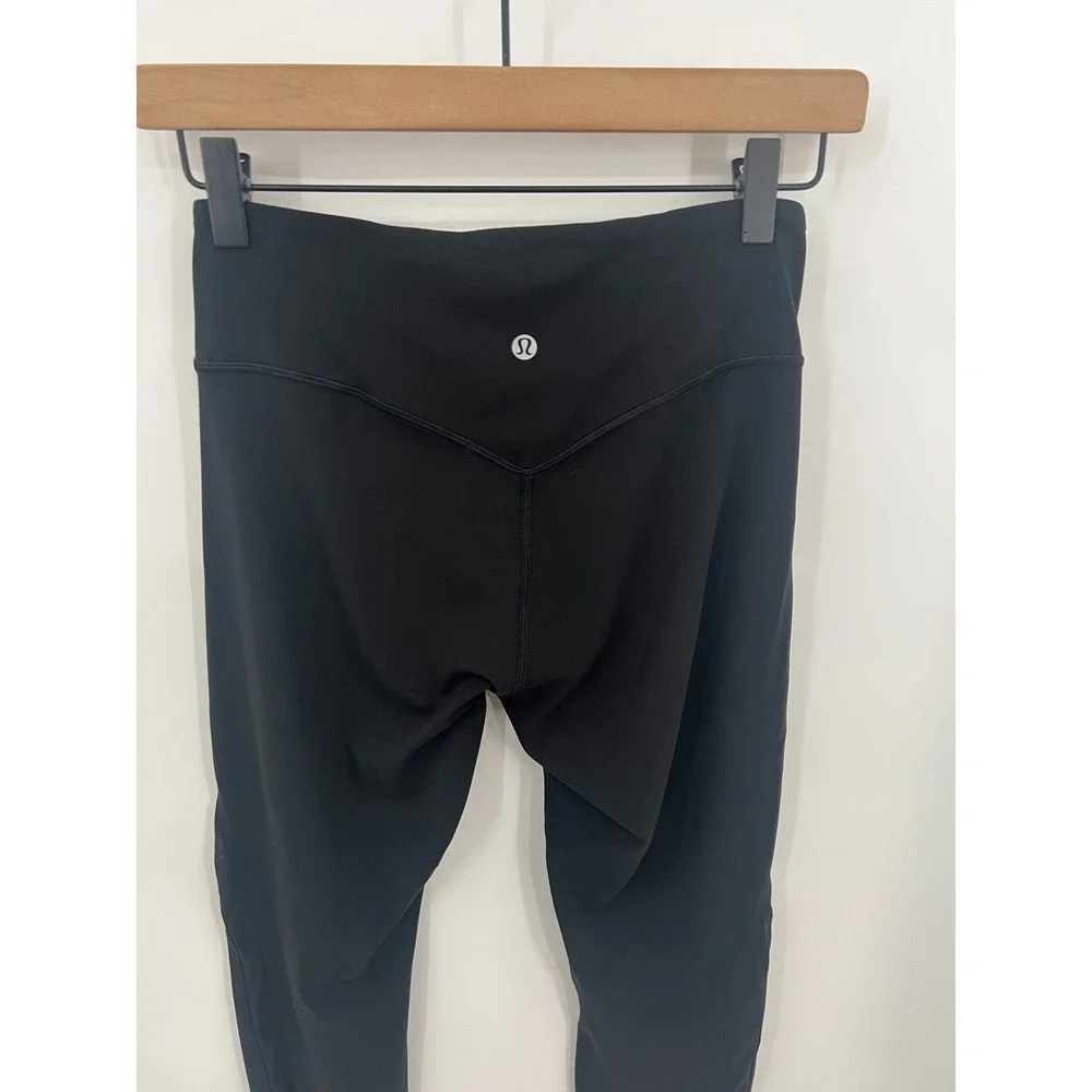 lululemon nulu mesh panel leggings black